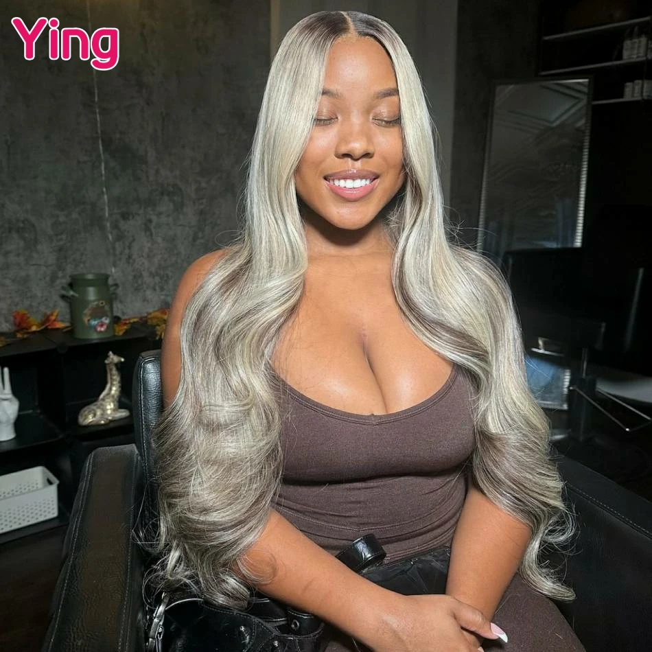 

Body Wave Wigs Human Hair Chocolate Root 13x4 13x6 Lace Frontal Wig 200% 613 Blonde Colored Lace Front Wig for Women 30 36 Inch