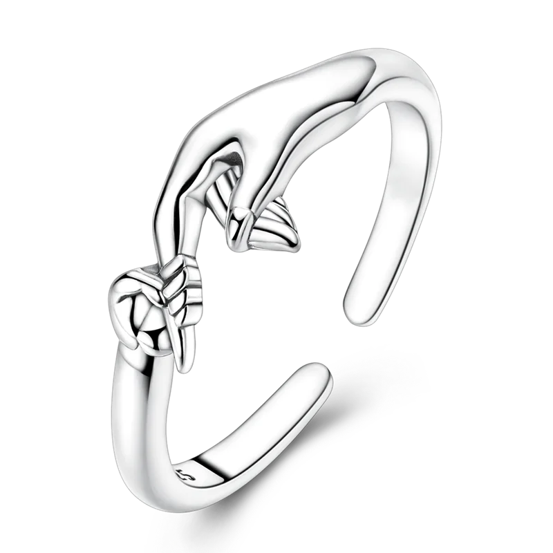 Women's Butterfly Adjustable 925 Sterling Silver Ring