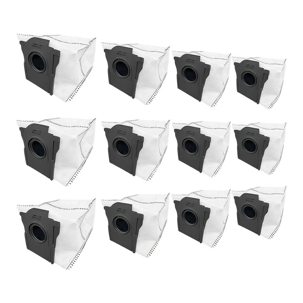 Dust Filter Inserts Robot Vacuum Bags Pet Hair Cleanup Home Cleaning 99.9 Filtration Secure Seal Activation Non-woven Fabric