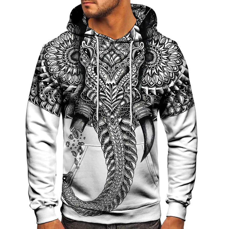 Animal Elephant Colorful Galaxy Harajuku Style Men 3D Hoodies Female Casual Clothes Hooded Sweatshirt Oversized Pullover S-6XL