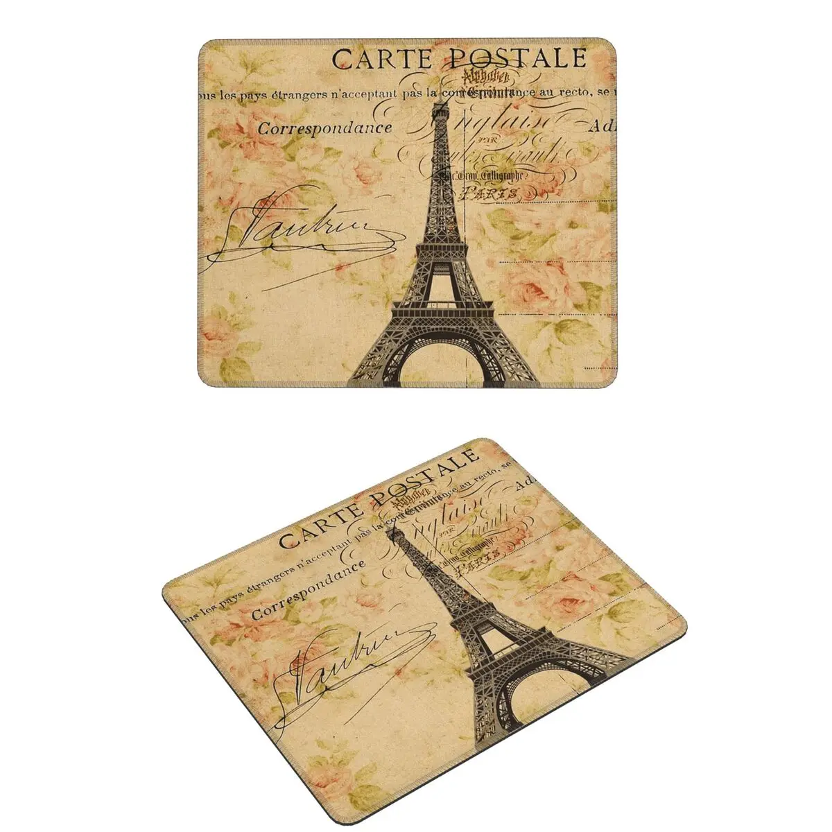 

Cottagecore весенний сад винтажный цветочный Париж Эйфелева башня коврик для мыши компьютерная клавиатура коврик для мыши игровой ПК коврик для ноутбука