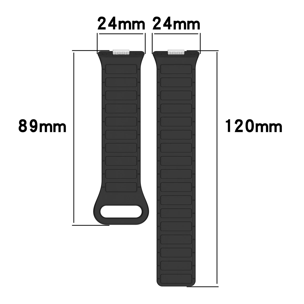 Cinturino sportivo magnetico per Huawei Watch Fit 3 4 Bracciale anti-sudore in morbido silicone arancione cinturino traspirante bicolore