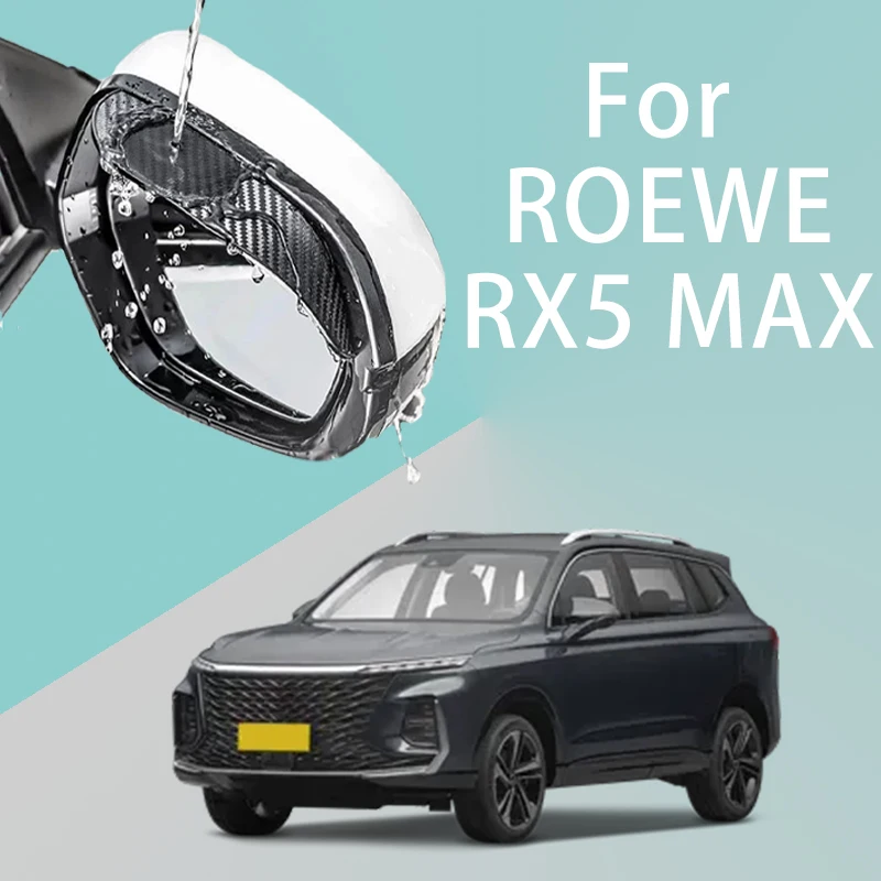 

For ROEWE RX5 MAX car rearview mirror rain brow thickened carbon fiber texture rearview mirror rain brow