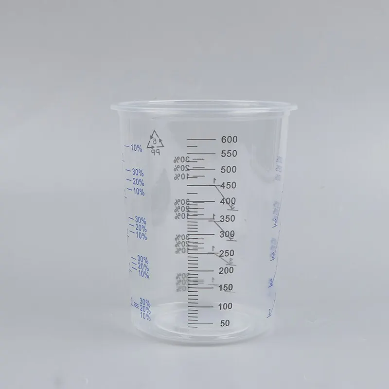 10Pcs 600ML Paint Mixing Calibrated Cup Plastic Paint Mixing Cups Mixing Pots For Accurate Mixing Of Paints And Liquids