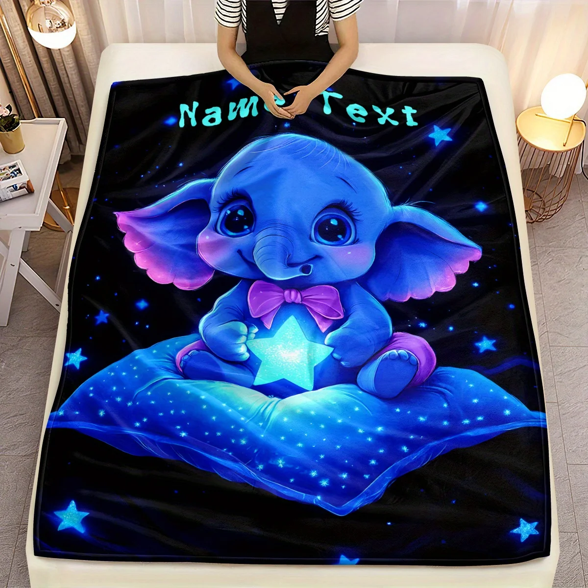 Selimut Gajah Biru Lucu yang D - Custom Night Sky ulasan dan harga
