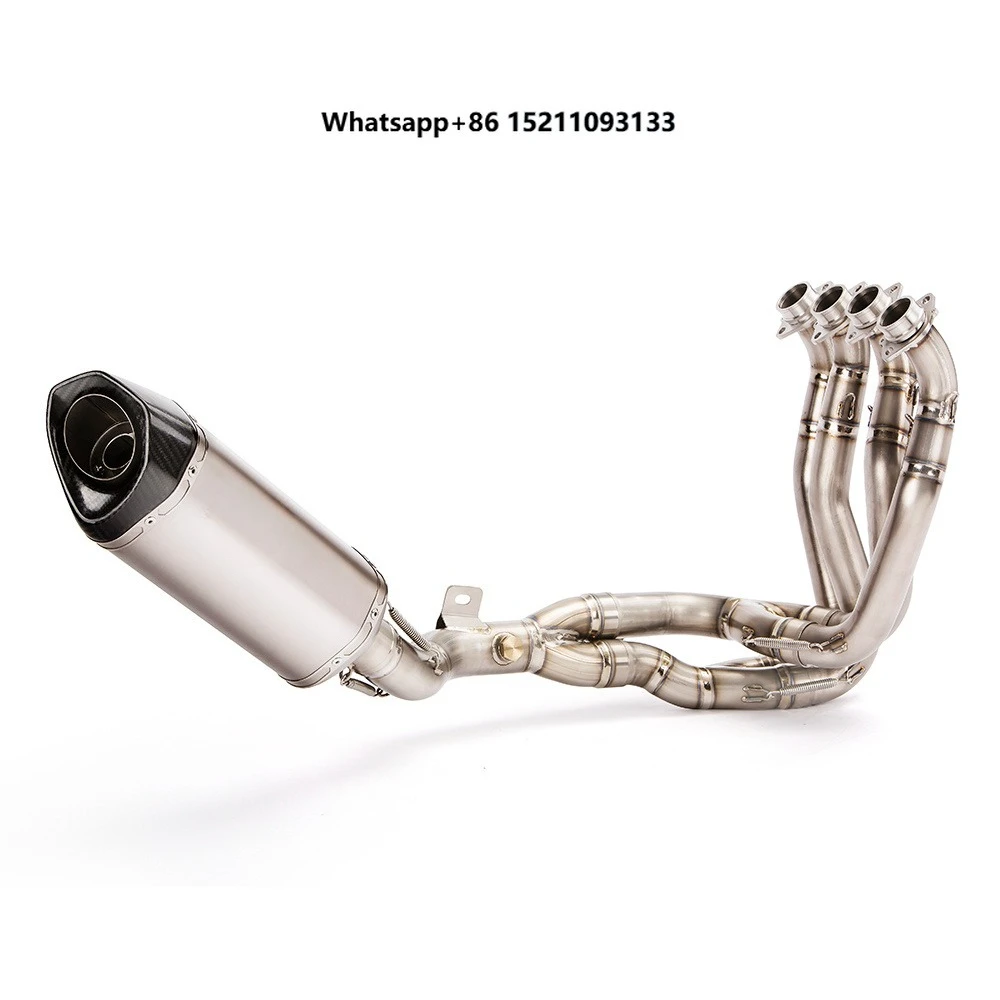 Motorcycle Accessories High Performance Aftermarket Titanium Carbon Fibre Exhaust  Muffler Pipe System for Honda CBR1000 2008