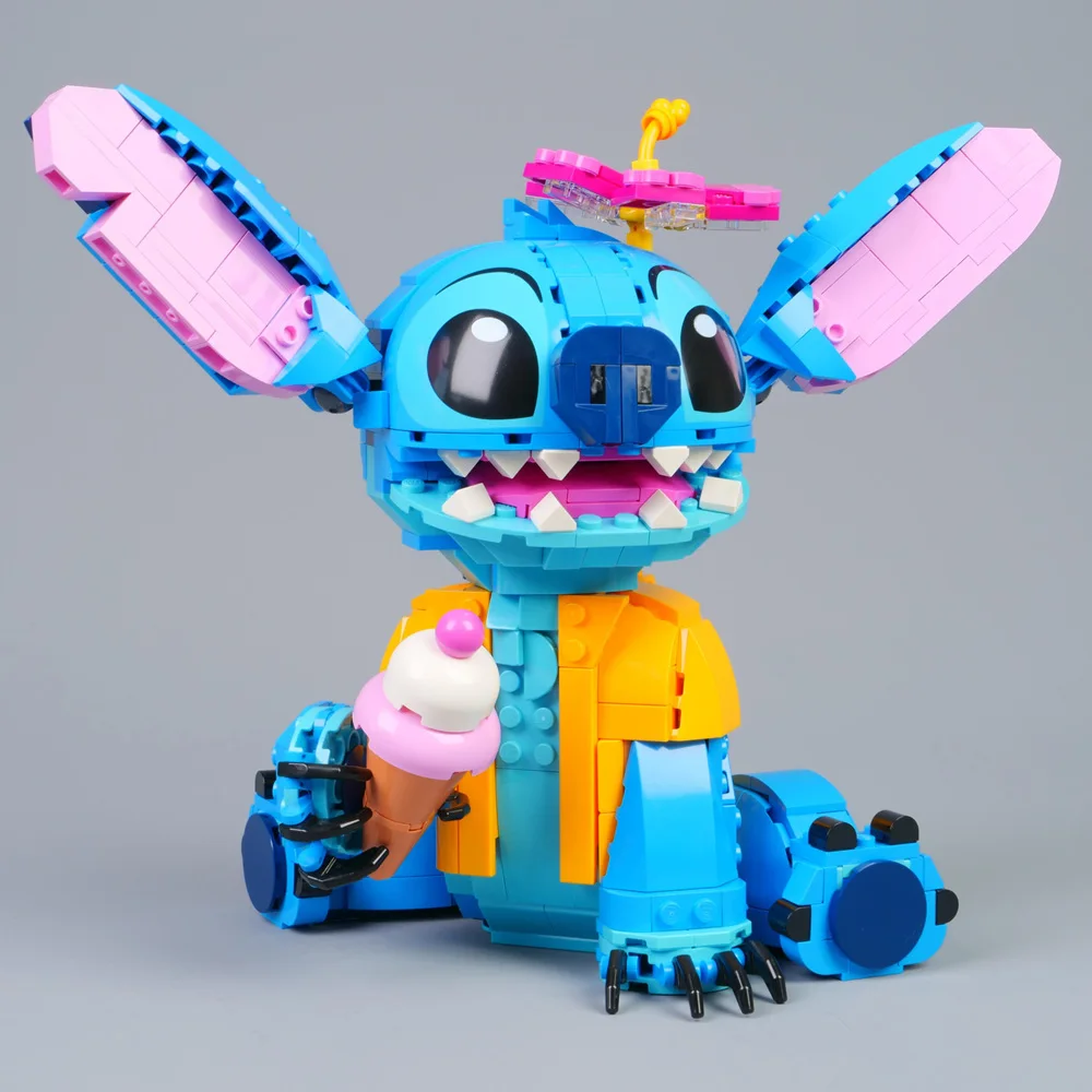 Disney Stitch Cute Cartoon Display Decoration Set Model Building Blocks Bricks Kid Toys Game Gift Birthday