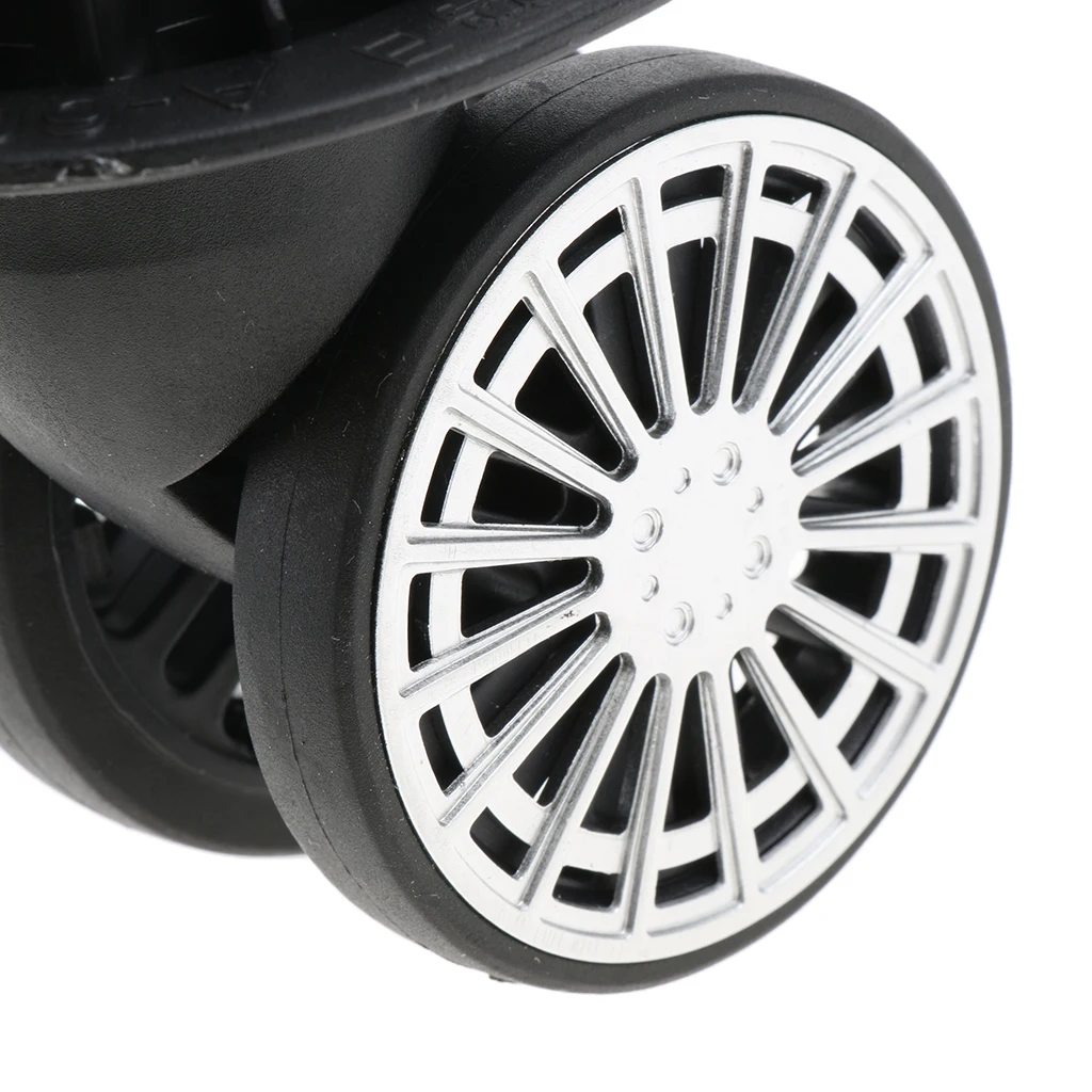 حقيبة كتم عجلات دوارة من المعدن البلاستيكي المتين لاستبدال عجلات عربة الأمتعة لإصلاح حقيبة السفر