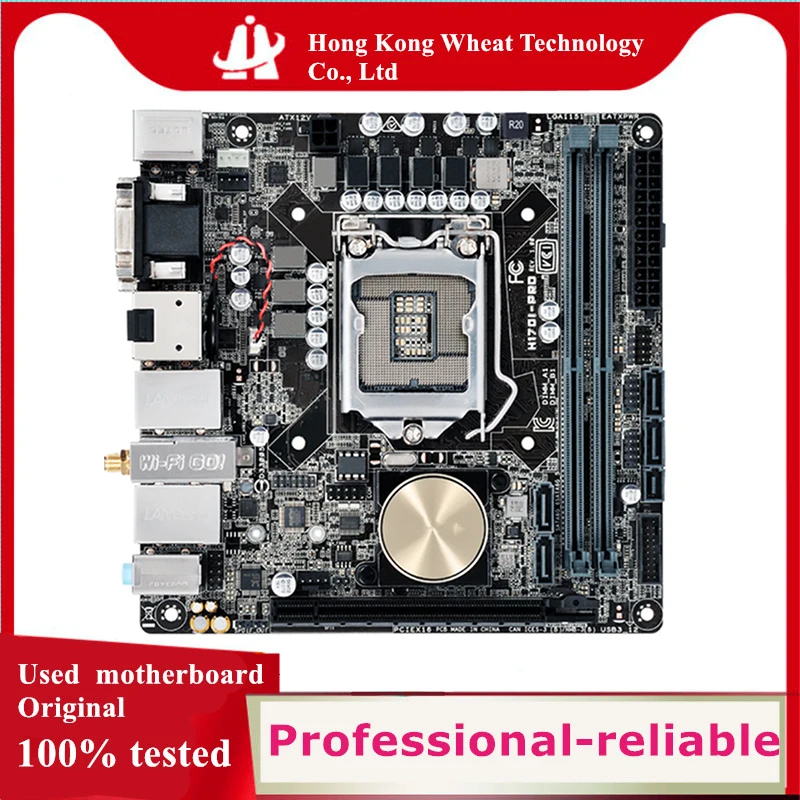 For Intel H170 H170I-PRO MINI ITX motherboard Used original LGA 1151 LGA1151 DDR4 32GB USB2.0 USB3.0 SATA3 Desktop Mainboard