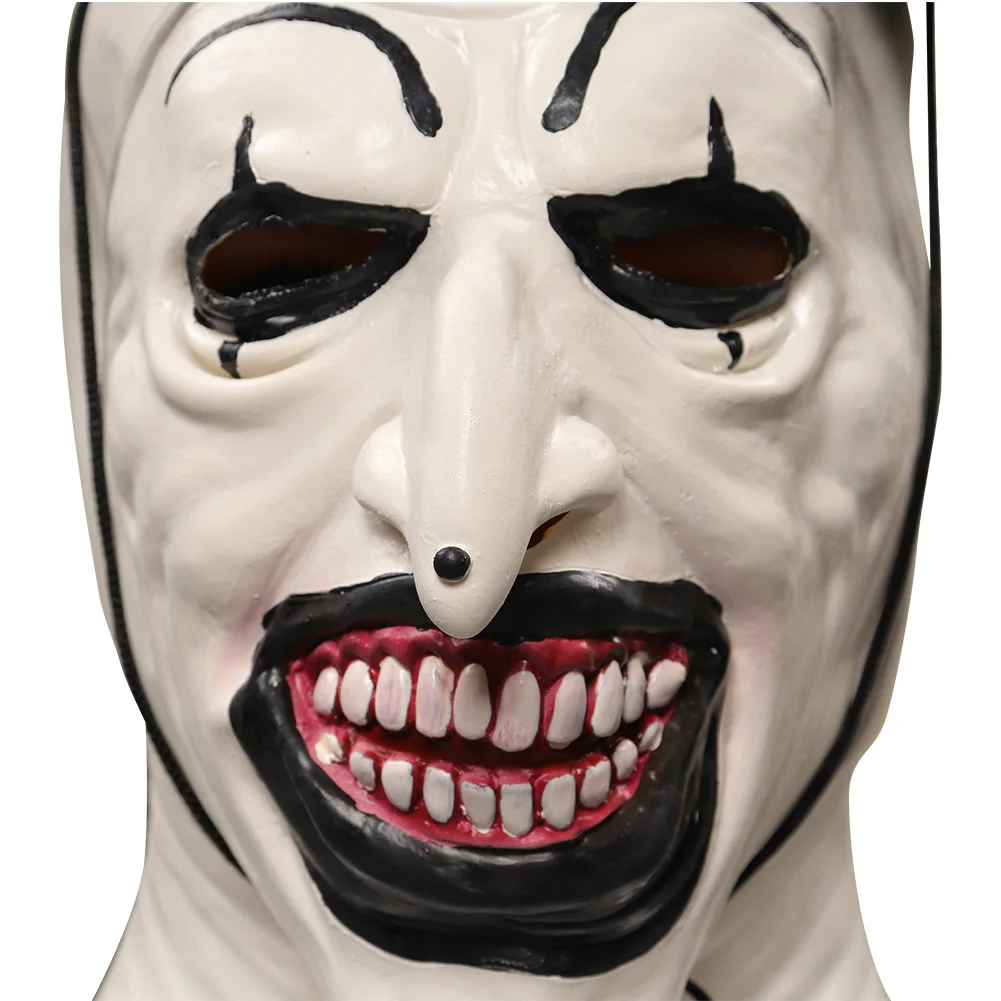 Terrifier Fantasy Art the Cos Clown Mask Cosplay Latex Masks Helmet Masquerade Halloween Party Costume Props Role Play