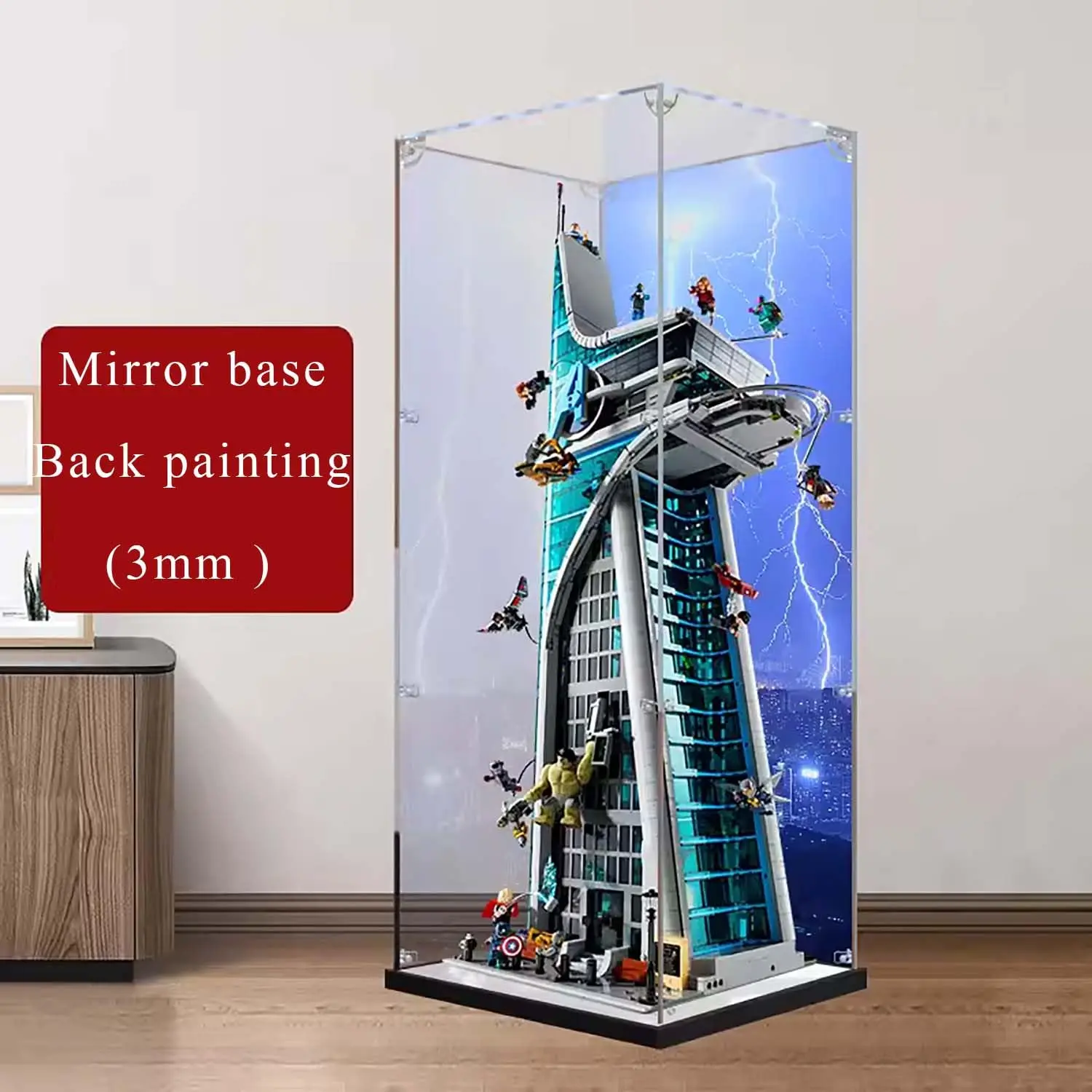 

Акриловая витрина для модели Башен Мстителей Lego 76269, пылезащитная витрина для Lego 76269 (модель в комплект не входит)