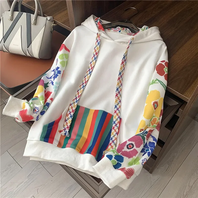 

Sweatshirts for Women White Slim Hooded Tops 2000s Y 2k Vintage Hoodies 90s Y2k Essential Basic Long Sleeve E Xxl Female Clothes