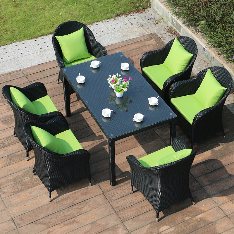 Outdoor tables and chairs five-piece courtyard balcony pe rattan tables and chairs terrace outdoor rattan chairs leisure villa g