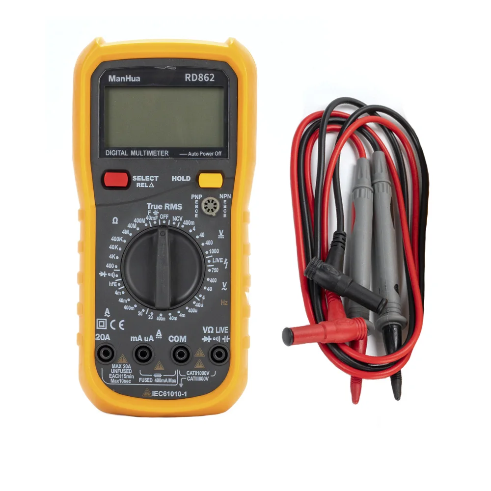 RD862 Digital Multimeter DC AC Voltage Diode Freguency Multifunction Volt Test Professional Current Voltmeter Ammeter Meter