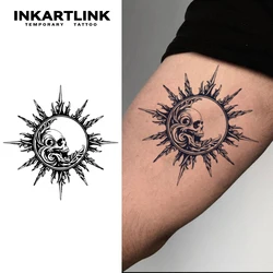 Sun temporary tattoo sticker, waterproof magic tattoo, lasts to 15 days fake tattoo, semi permanent tattoo