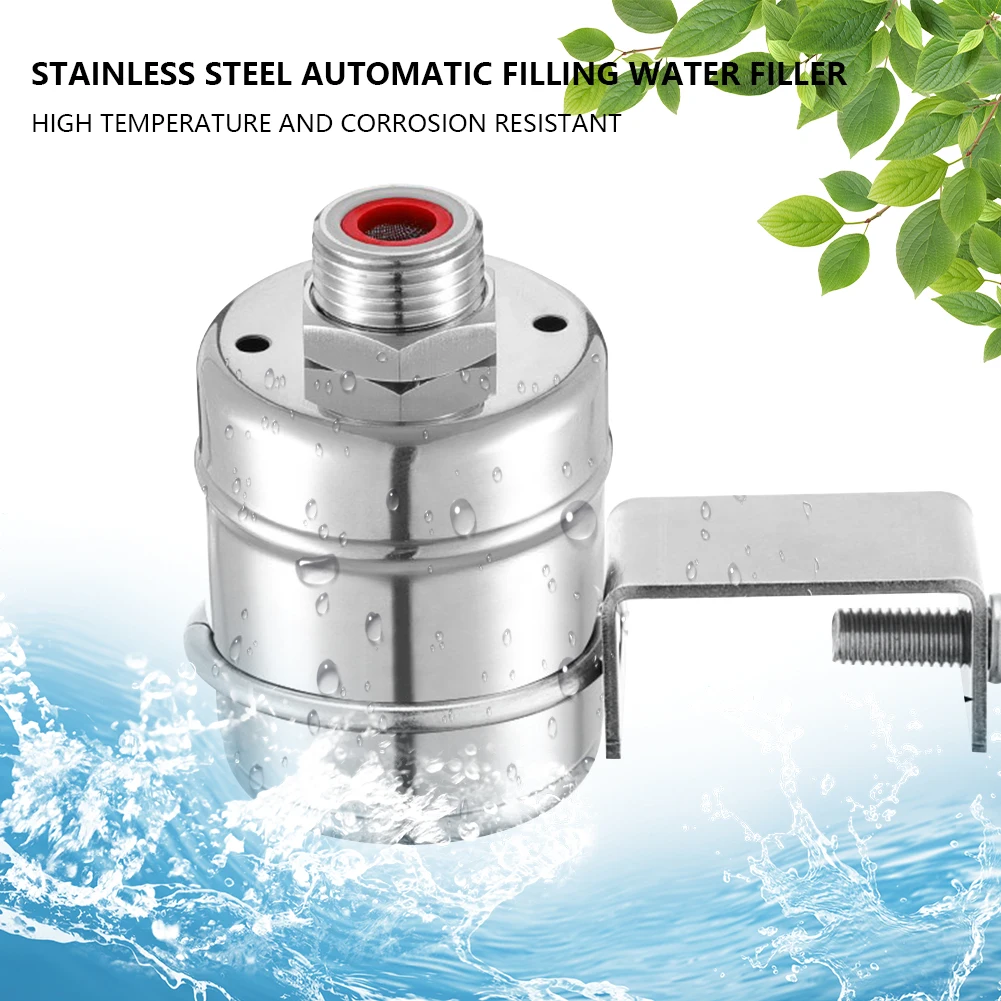 304 Stainless Steel Float Valve Fully Automatic 1/2 Inch Filling Valve Mini Water Level Control Float Valve for Water Tanks