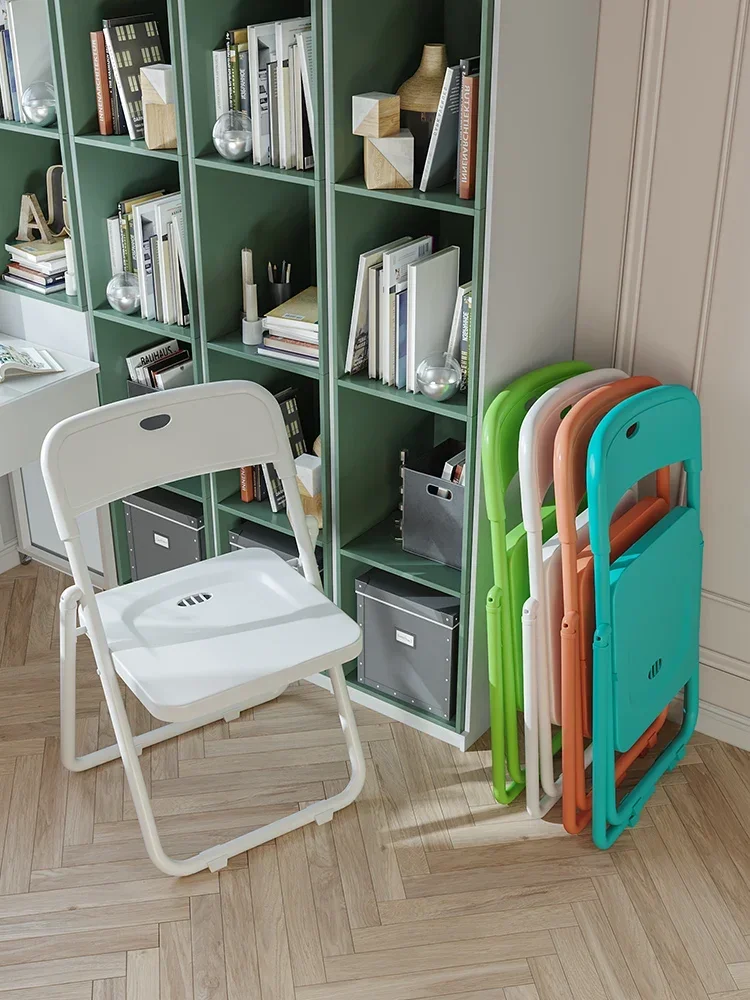 Household folding , portable and minimalist plastic folding , backrests, computer office chairs, training