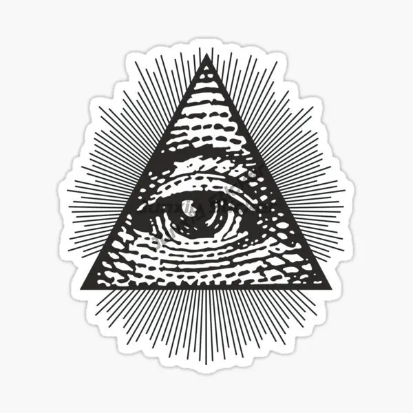Freemason Illuminati Car Sticker Wall Rooms Truck Camper Car Window Bicycle Helmet Off-road Vinyl Waterproof Self-adhesive Decal
