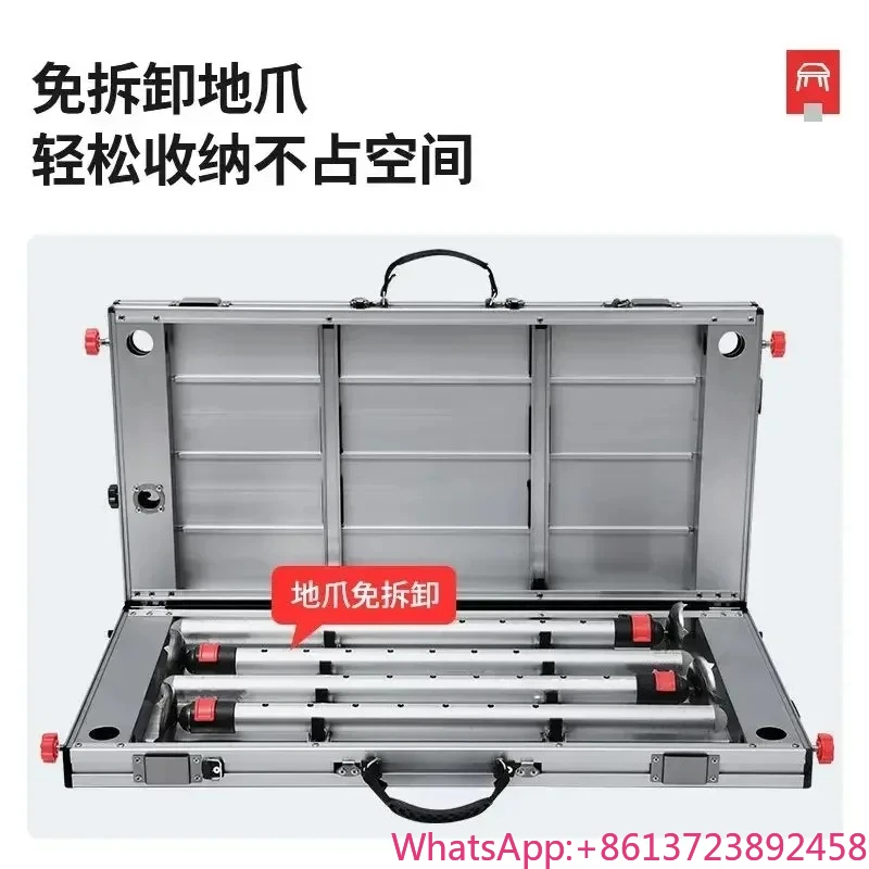 

Foldable Thickened Fish Sediment Freshwater Footrest Fishing Pedestal Aluminum Alloy Ultra Light Fishing Platform