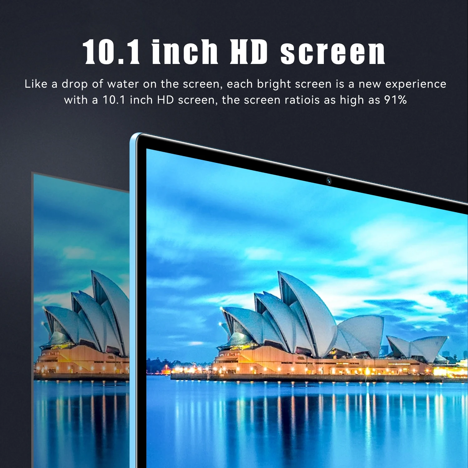 BDF New Android Tablets 10.1 Inch Octa Core 8GB RAM 256GB ROM Android 13 Google Play 4G Phone Call 5G WiFi Tablet PC 8000mAh