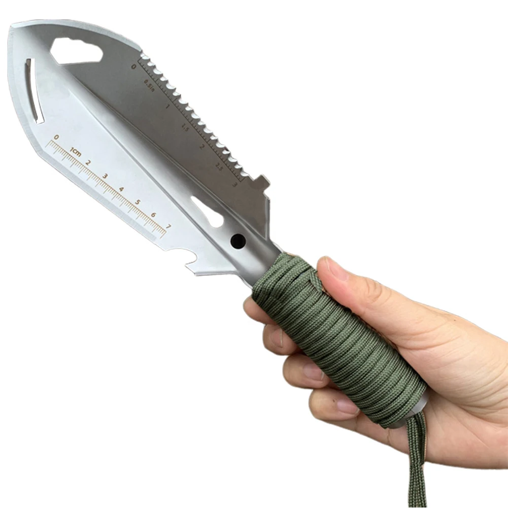 

Multi-Tool Shovel with Carry Bag Small Backpacking Shovel Multipurpose Lightweight Metal Shovel for Hiking Backpacking Camping