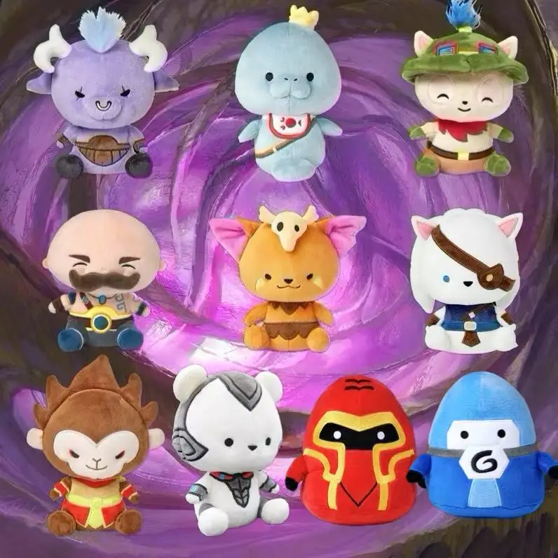 

Collectible Plush Alistar Teemo Urf Gnar Braum Wukong Blue Red Minion Rengar Volibear Genuine Original Packaging Brand New