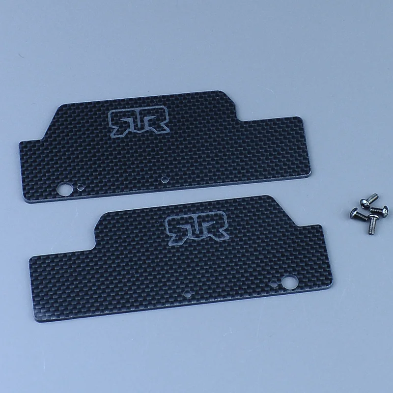 2pcs Carbon Fiber Rear Mud Guards Mud Fender Car for 1/7 1/8 ARRMA KRATON BIG ROCK FIRETEAM NOTORIOUS Truck