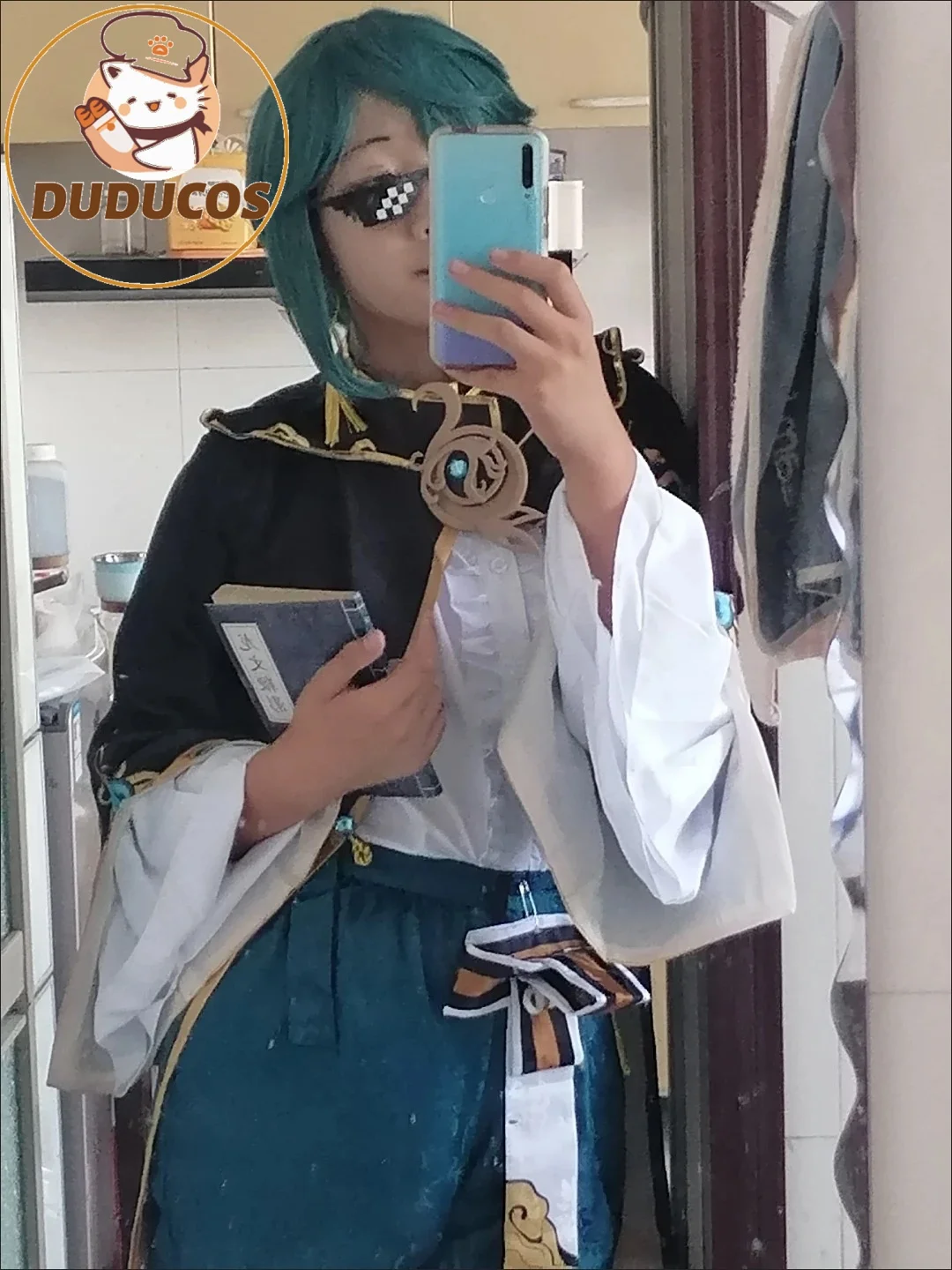 DUDU-N Game Genshin Impact XingQiu Cosplay Costume Uniform Unisex Activity Party Role Play Clothing S-XL