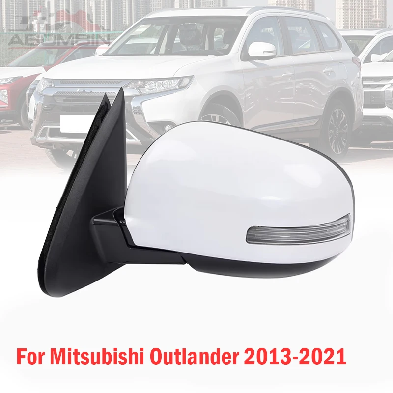 Auto drzwi skrzydło boczne lusterko wsteczne montaż lusterka zewnętrzne dla modeli Mitsubishi Outlander 2013-2021 9PINS Power Folding