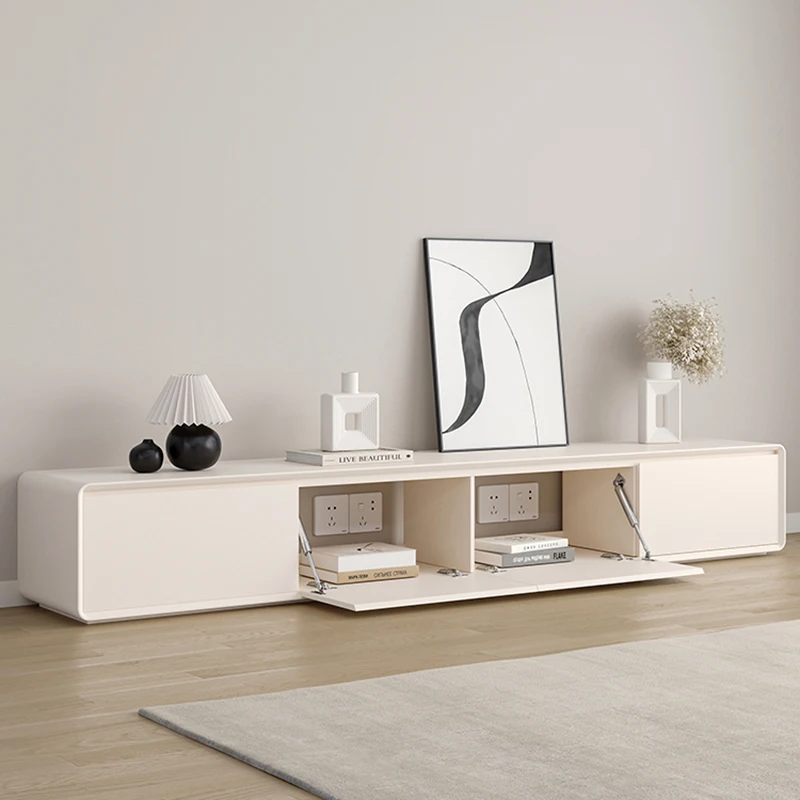 

White Mobile Tv Stands Living Room Modern Display Luxury Wood Drawers Designer Tv Table Universal Archivadores Home Furniture