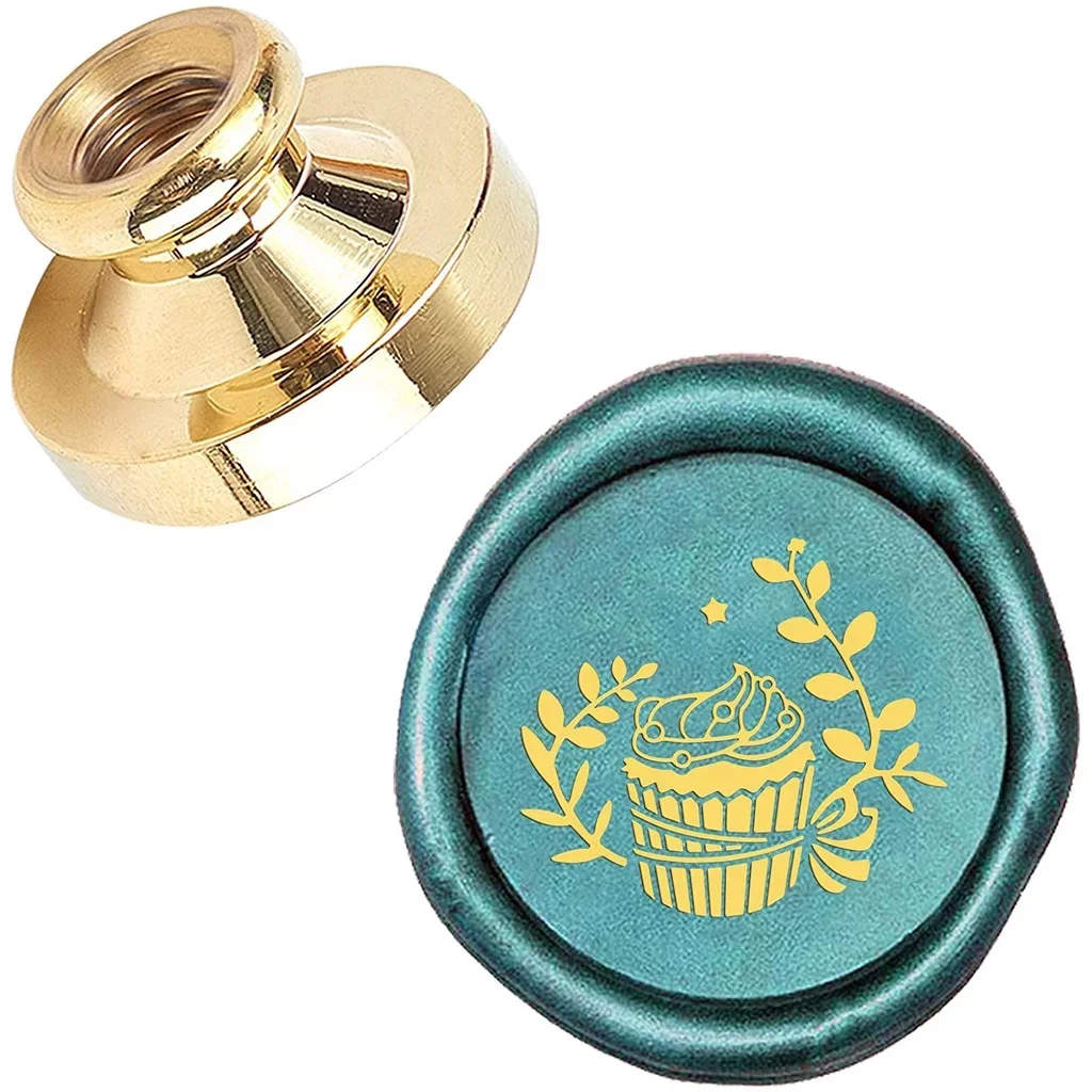 1PC Wax Seal Stamp 25mm  Retro Brass Head Sealing Stamps Removable Sealing Stamp for Wedding Envelopes Letter Card Invitations