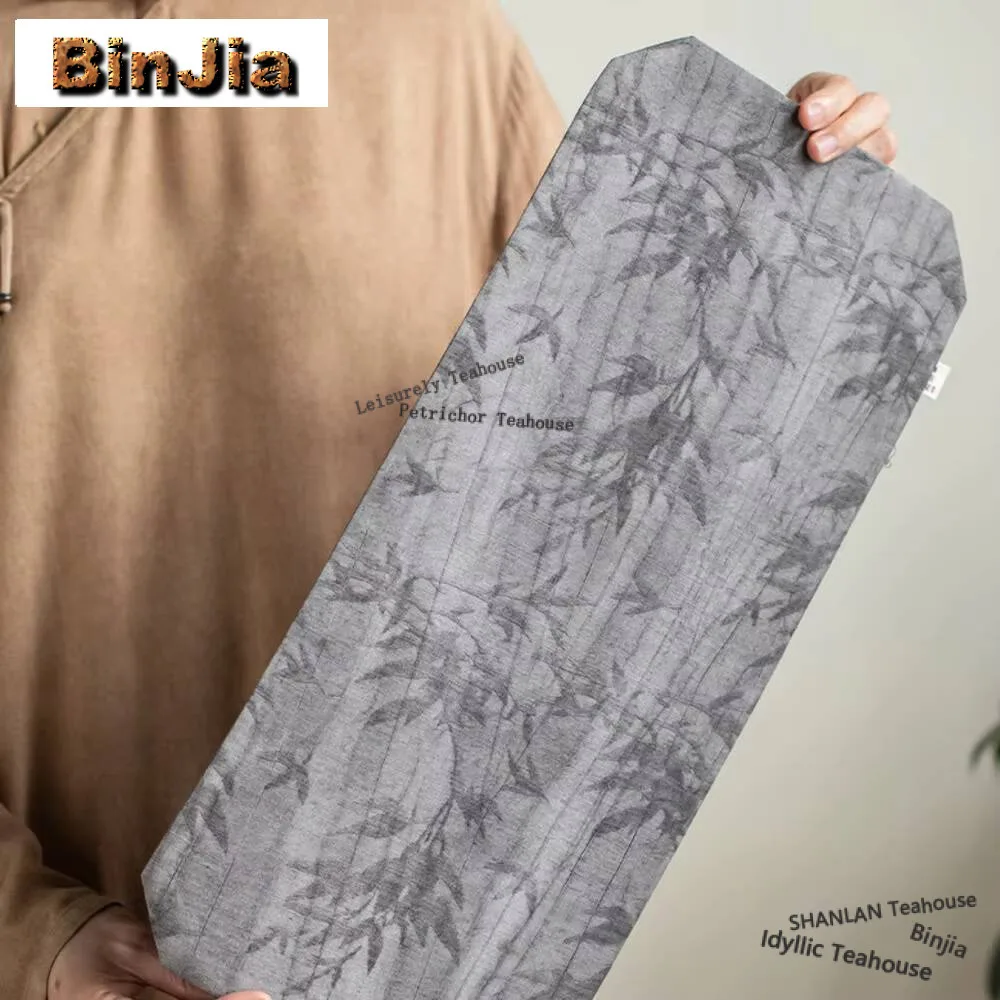 

Cotton Printing Dyeing Bamboo Dry Brewing Tea Mat Zen Insulation Tea Table Cloth Dinner Table Mat Towel Tea Flag Tea Ceremony