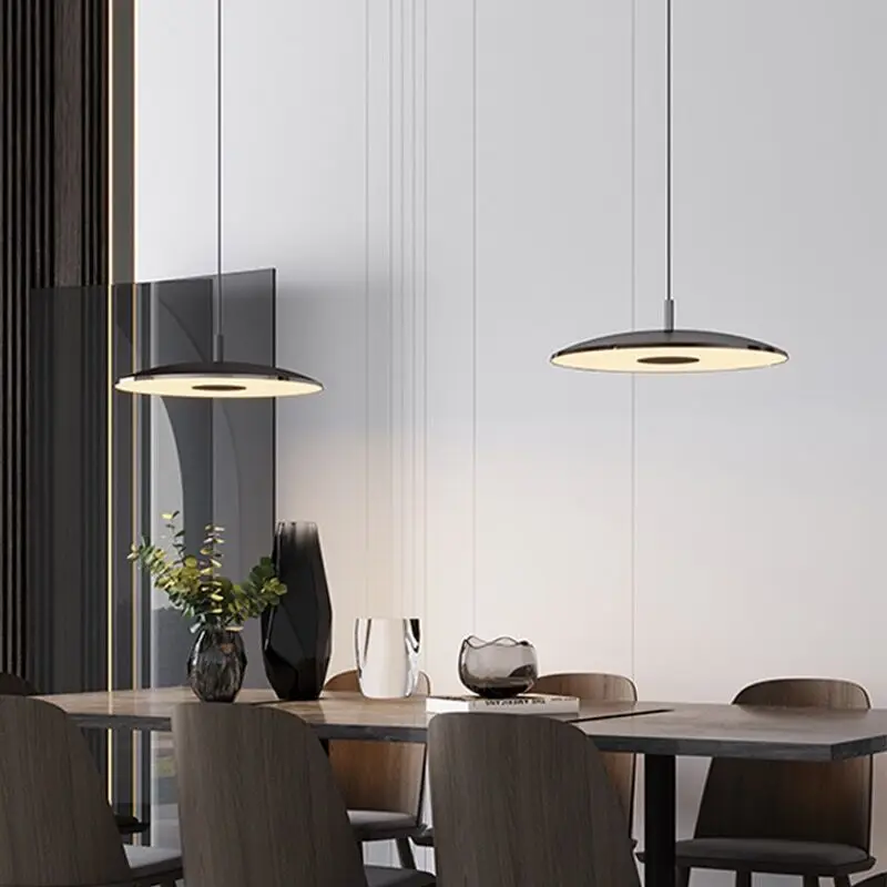 Modern Minimalist Luxury Design Round Flying Saucer Pendant Light for Dining Room Kitchen Island/bar Counter Decorative Light
