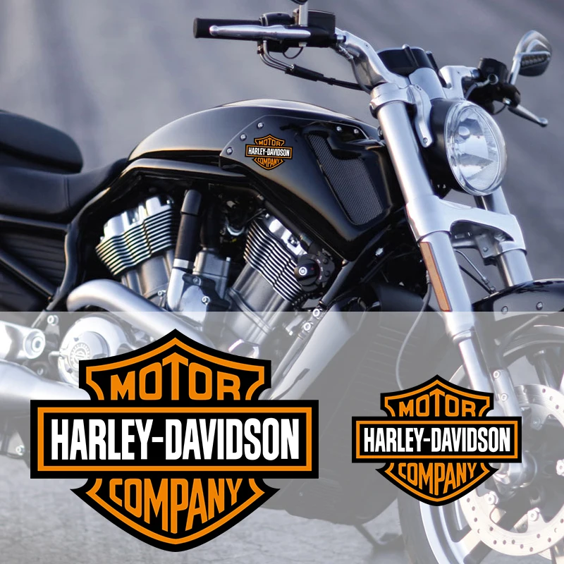2pcs Motorcycle LOGO Tank Decal Motor Oil Cover Motorcycle Decal for Harley Helmet Stickers image 5