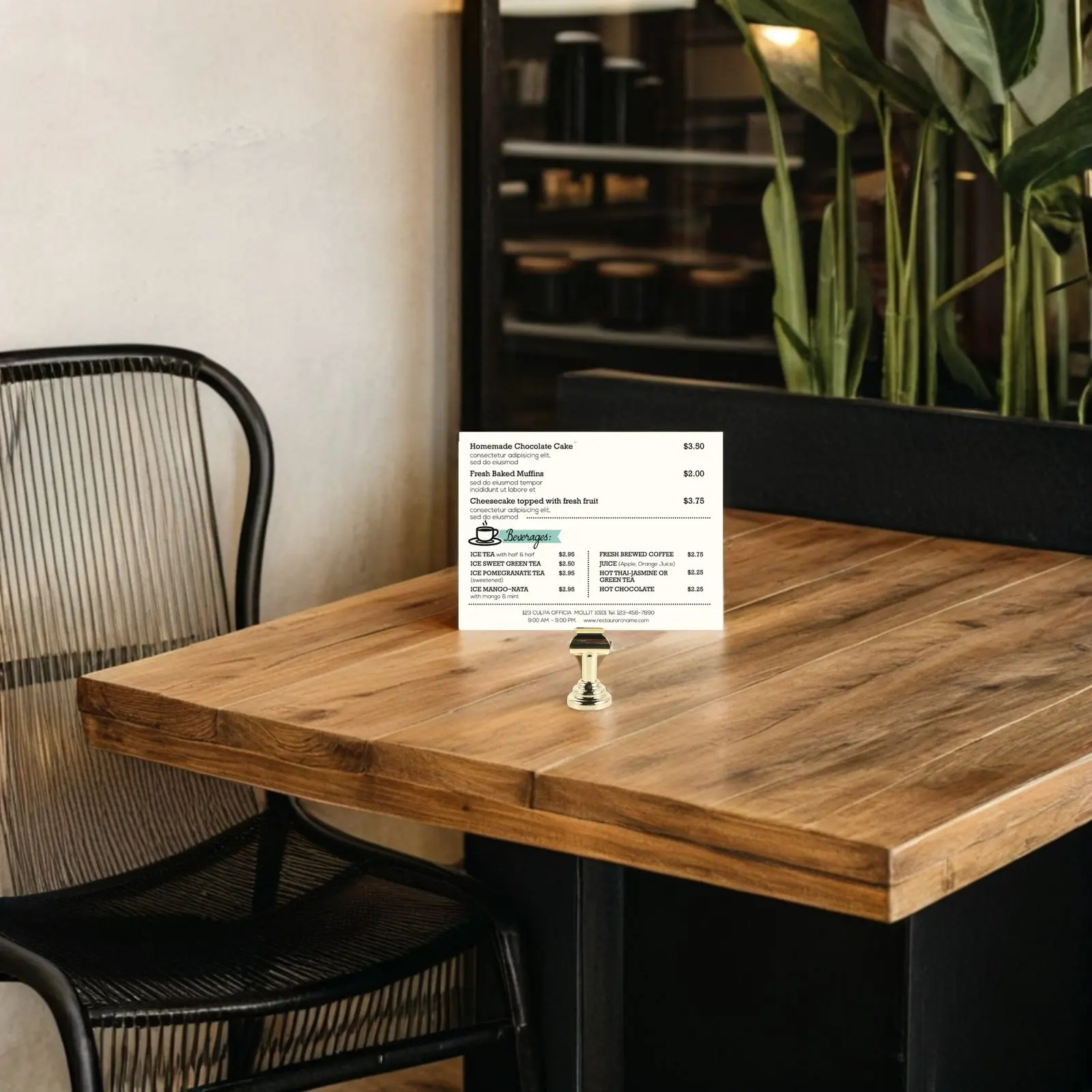 

4Pcs Metal Table Sign Holder Stand - Secure Slot Design for Menu Cards Place Cards - Wedding Escort Card Frame for Baby Shower