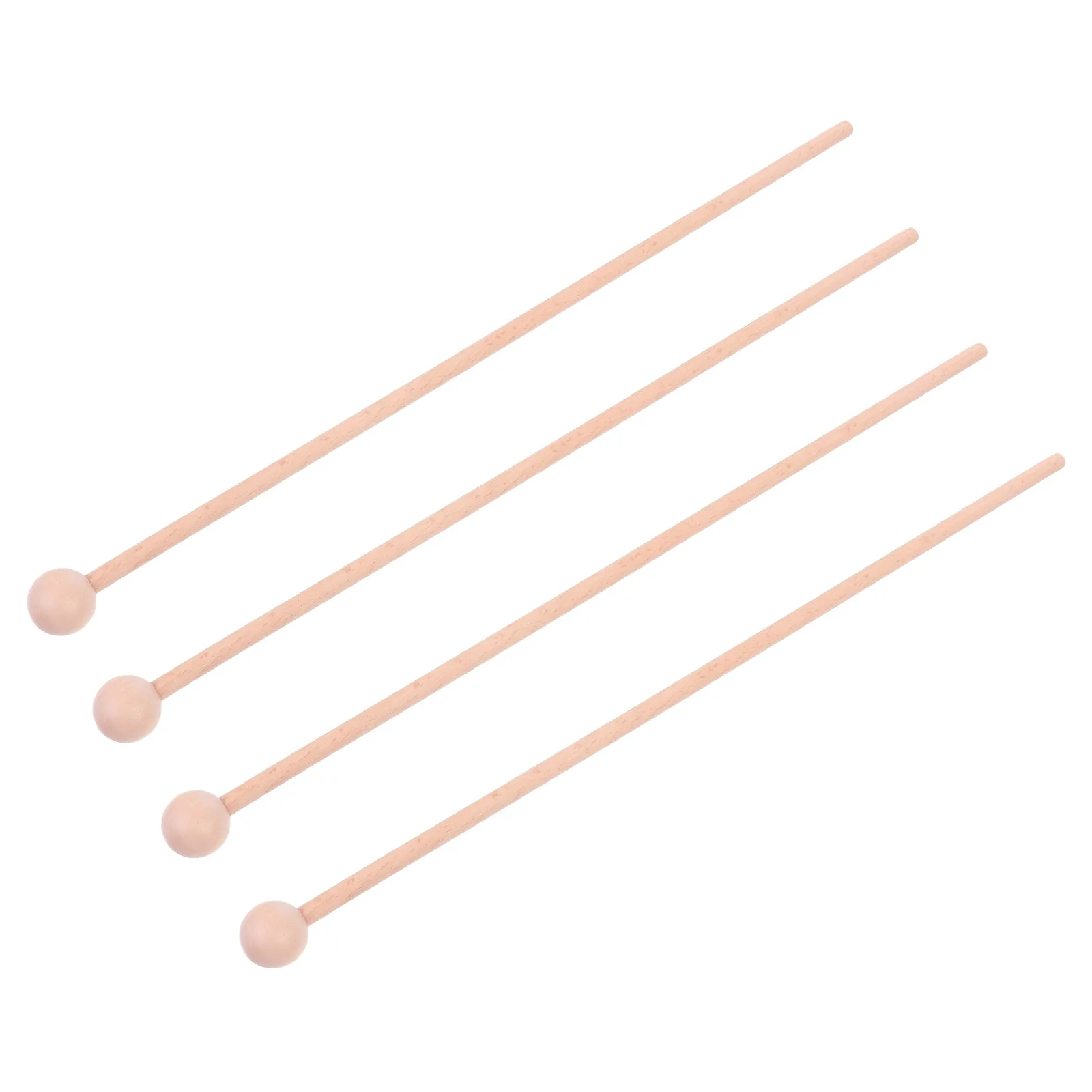 

4 Pcs Wooden Fish Knocking Stick Percussion Music Mallets Drum Instrument Accessories