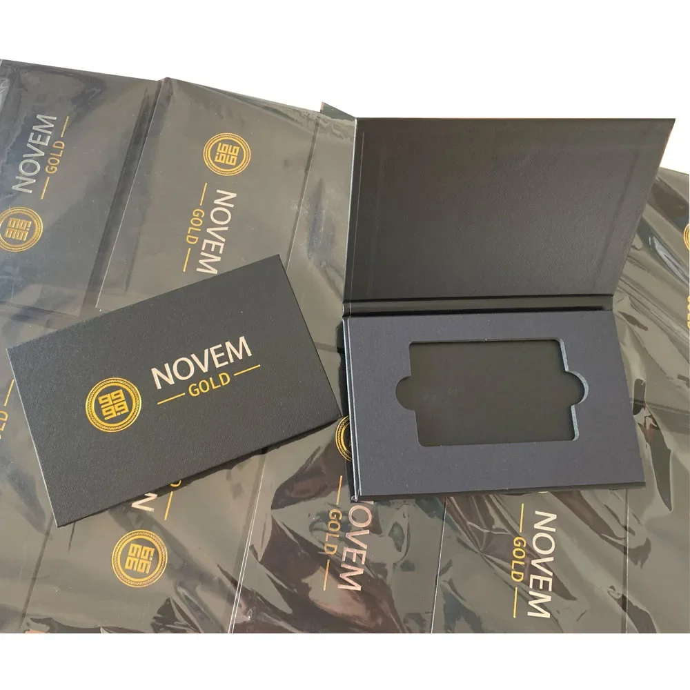 

Новый стиль, роскошная OEM черная металлическая коробка для кредитных карт NFC VIP, кредитная карта, золото, серебро, фольга, упаковка, картонная бумажная коробка