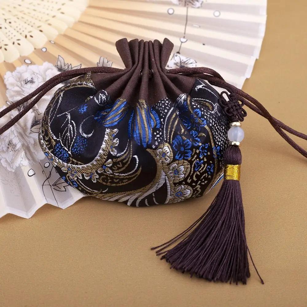 

Dragon Boat Festival Bag Flower Embroidery Sachet Retro Pattern Jewelry Packaging Jewelry Storage Bag Small Pouch Brocade