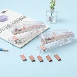 Rose Gold Transparent Stapler for #12 (24/6) Staples