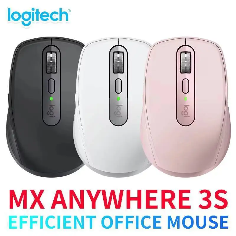 

Logitech MX Anywhere 3S Бесшумная беспроводная мышь Bluetooth с зарядкой MAC Ноутбук Настольный компьютер Офис M750/M650/G304 series55
