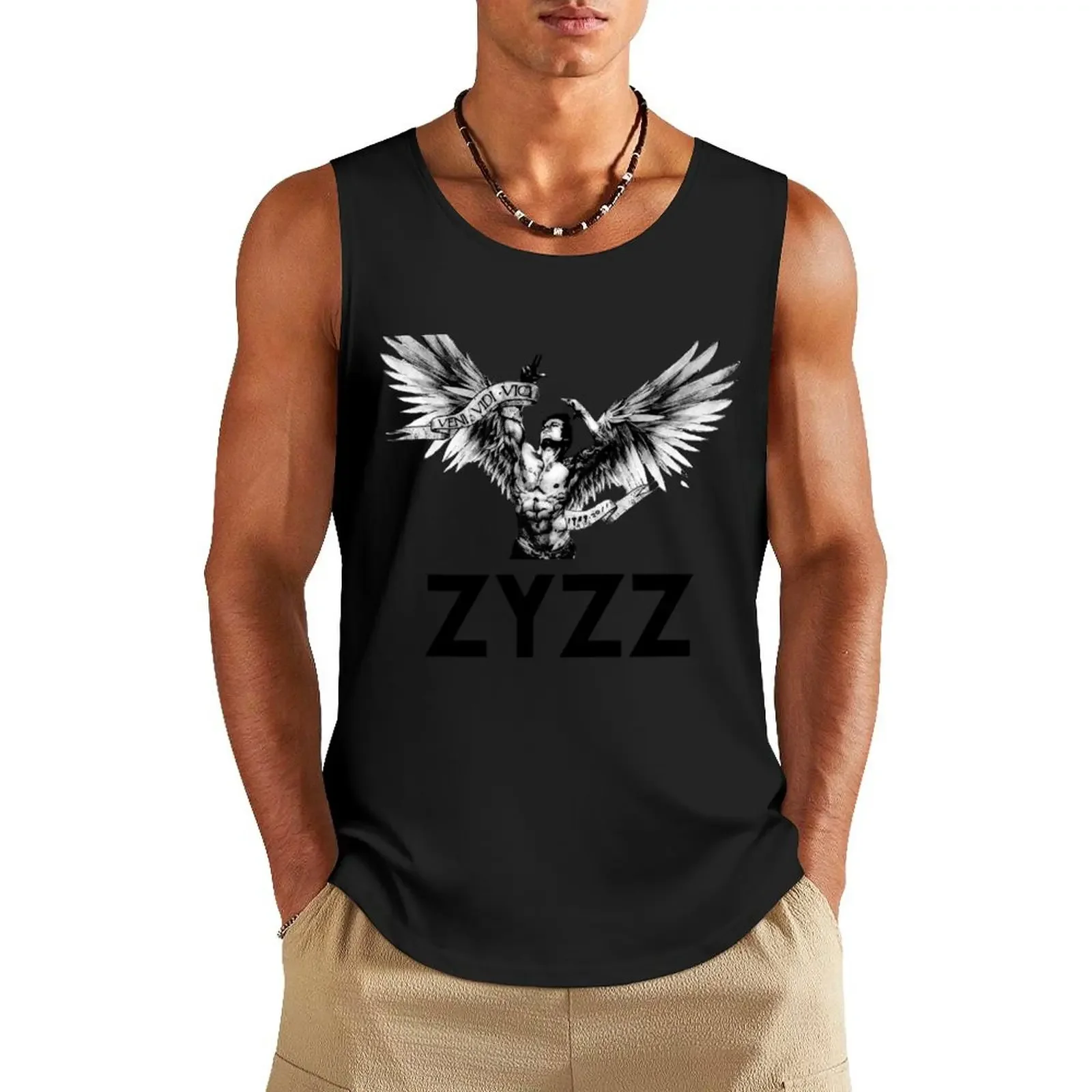 

Zyzz We're All Gonna Make Mirin Physique It Sickkunt Gym Bodybuilding Motivational Aesthetic Veni Vidi Vici Design Tank Top