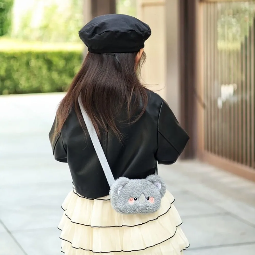 แฟชั่นสัตว์การ์ตูนตุ๊กตาCrossbodyกระเป๋าCapybaraหมีเด็กไหล่กระเป๋าซิปMini Plushเหรียญทุกวัน