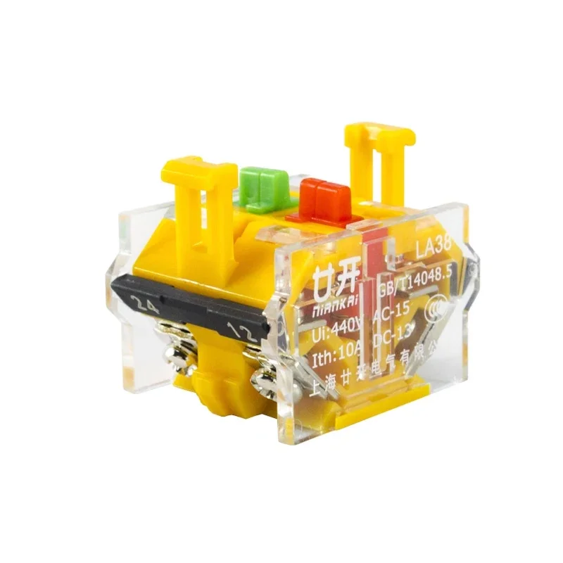LA38 LA39 Push Button Switch Base Switch Accessory 1NO 1NC 2NO 2NC