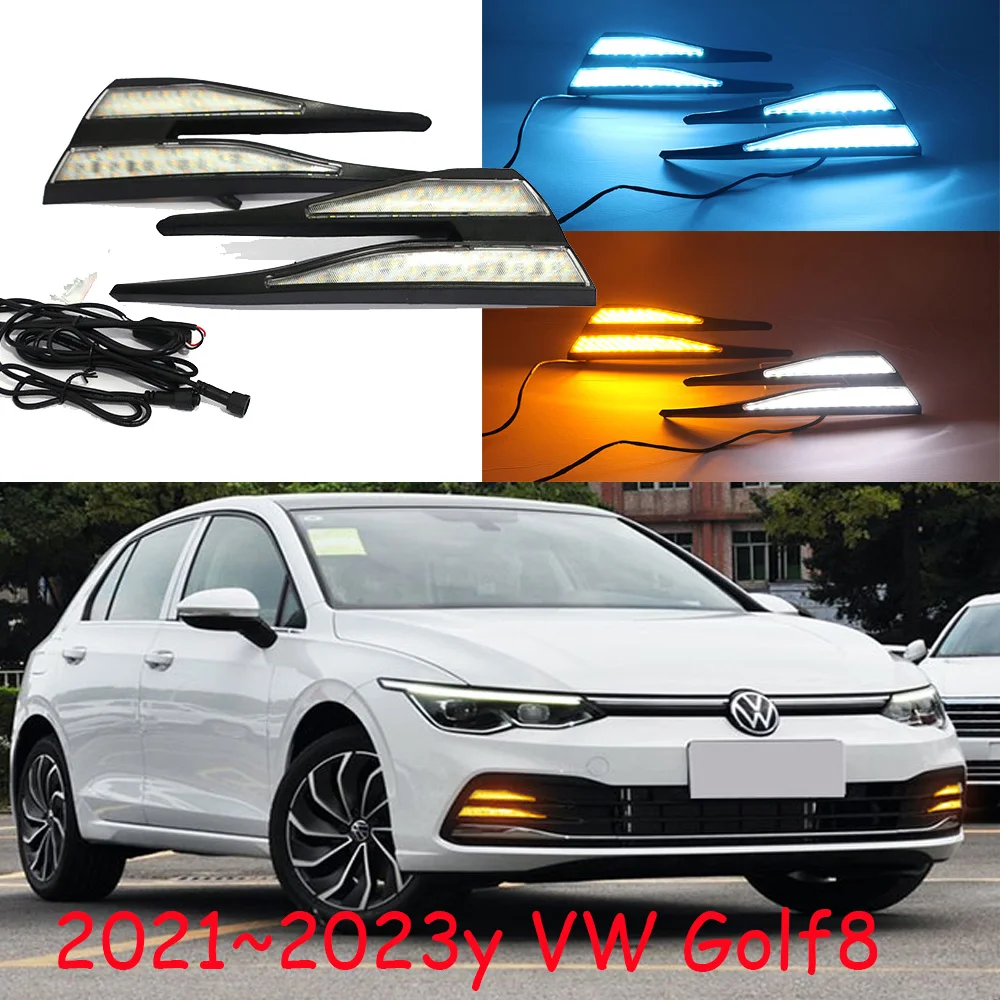 

car bumper Golf 8 headlamp for Volkswagen Golf8 daytime light 2021~2023y DRL car accessories LED headlight for Golf8 fog light