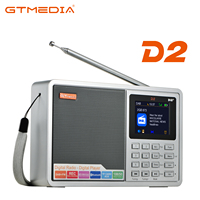 2024 FM Radio GTMEDIA D2 Portable DAB Digital Bluetooth Speaker AUX IN TF Card Slot MP3 Player Recording Clock Alarm Sleep Timer