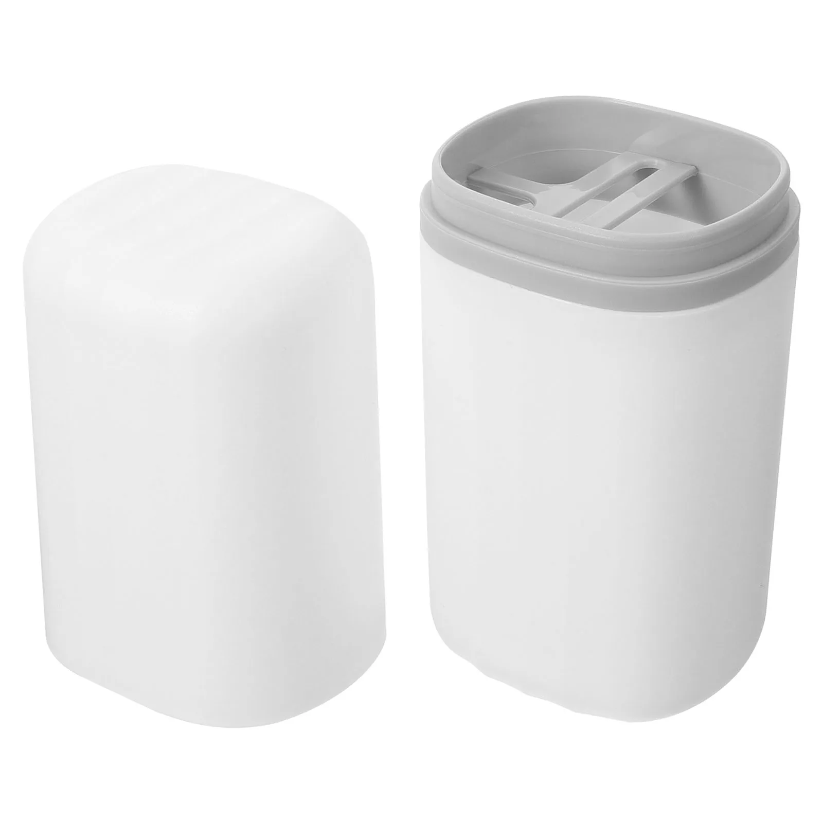 Toothbrush Holder Box for Travel Lightweight Compact Design Toothpaste Case Storage Toothbrush Storage Holder White Small