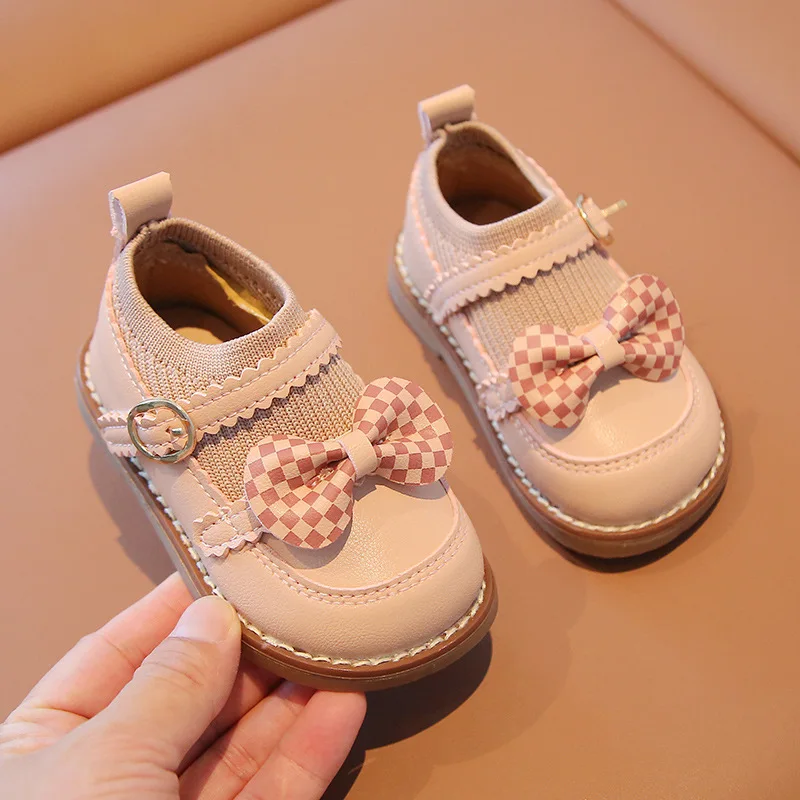 Toddler Girl Shoes Spring Autumn New Cute Bow Princess Shoes Soft Bottom Kids Infant Baby Girl Shoes