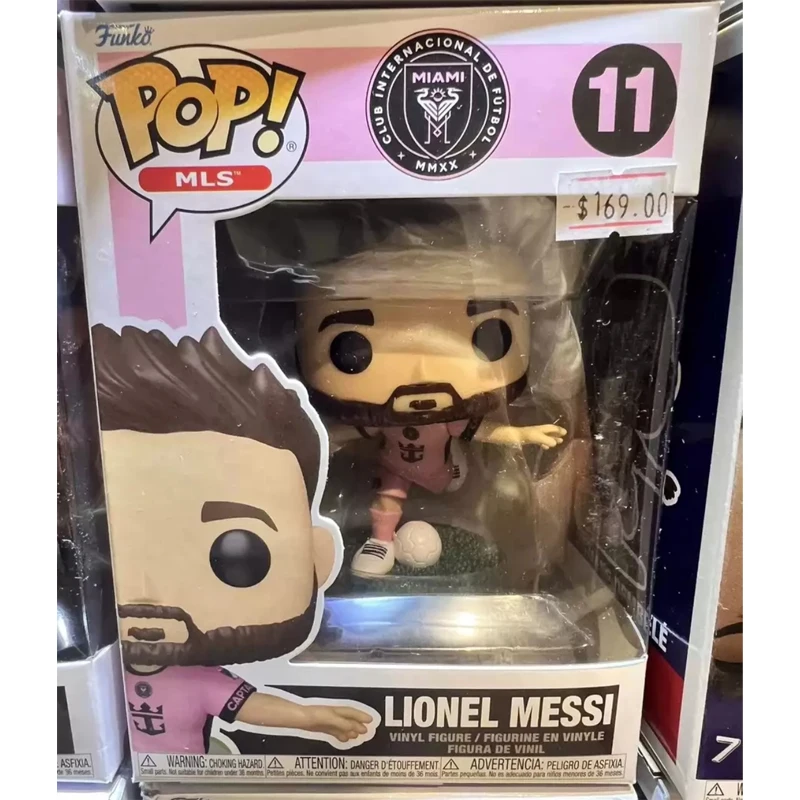 

Funko POP Original FIFA World Cup Inter Miami Football Club Anime Lionel Messi #11 Collectible Model Action Figurine Toys Gift