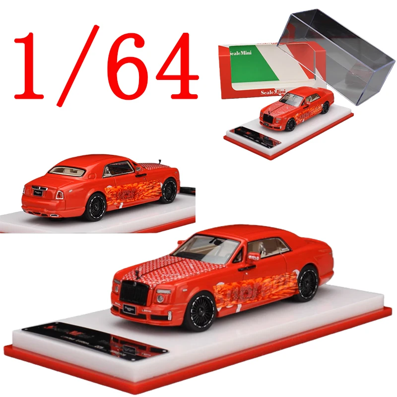 

ScaleMini Diecast 1/64 Scale Phantom Resin Model Car Phantom WALD Supreeme Play Vehicles Toys for Boys Gift Original Box