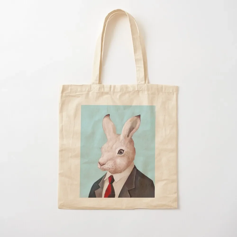 

White Rabbit Tote Bag canvas tote bags Gift bags shopping cart bags Tote Bag